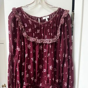 Joie size M long sleeve blouse